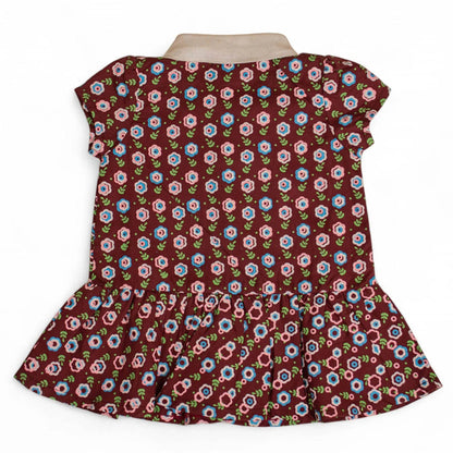 Newborn Frocks - Dark Redwood