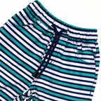 Boys Striped Shorts  - Green