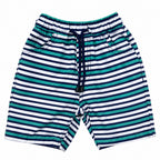 Boys Striped Shorts  - Green