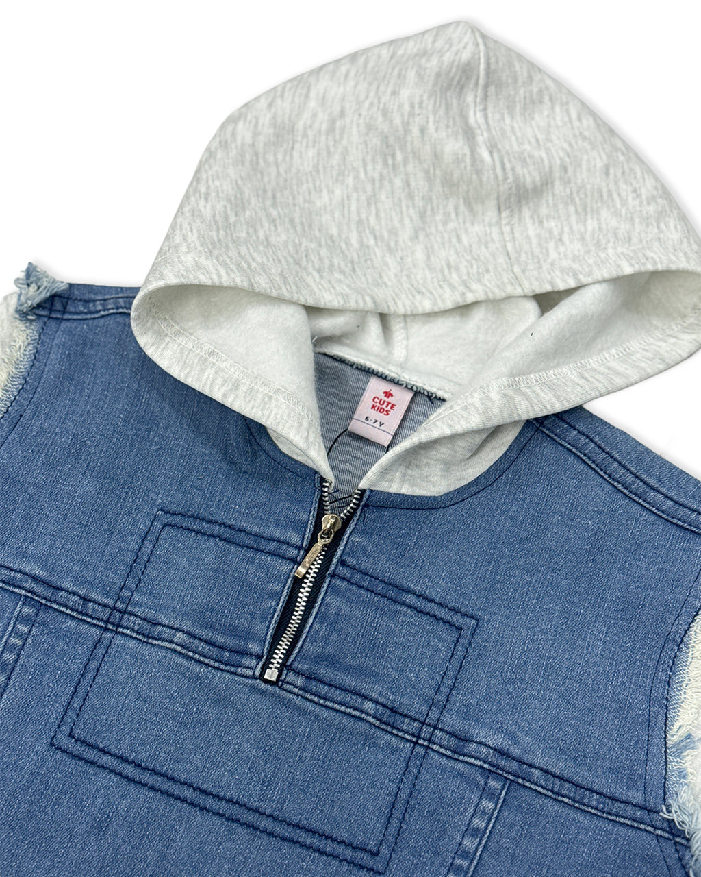 Boys Denim Fleece Jacket