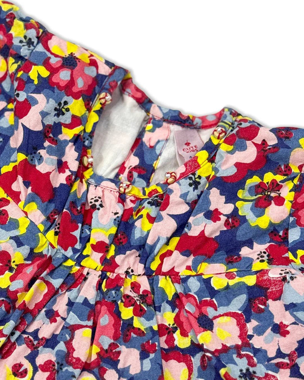 Girls Printed Frock In Multy Color