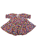 Girls Printed Frock In Multy Color