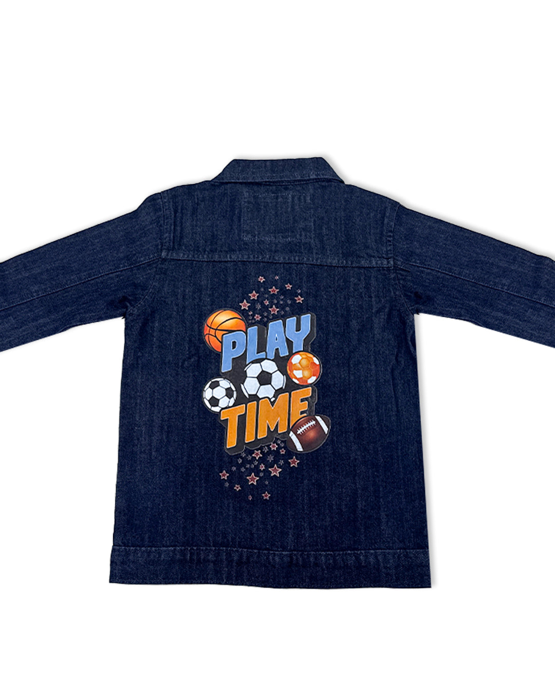 Boys Denim Jacket - Blue & Black