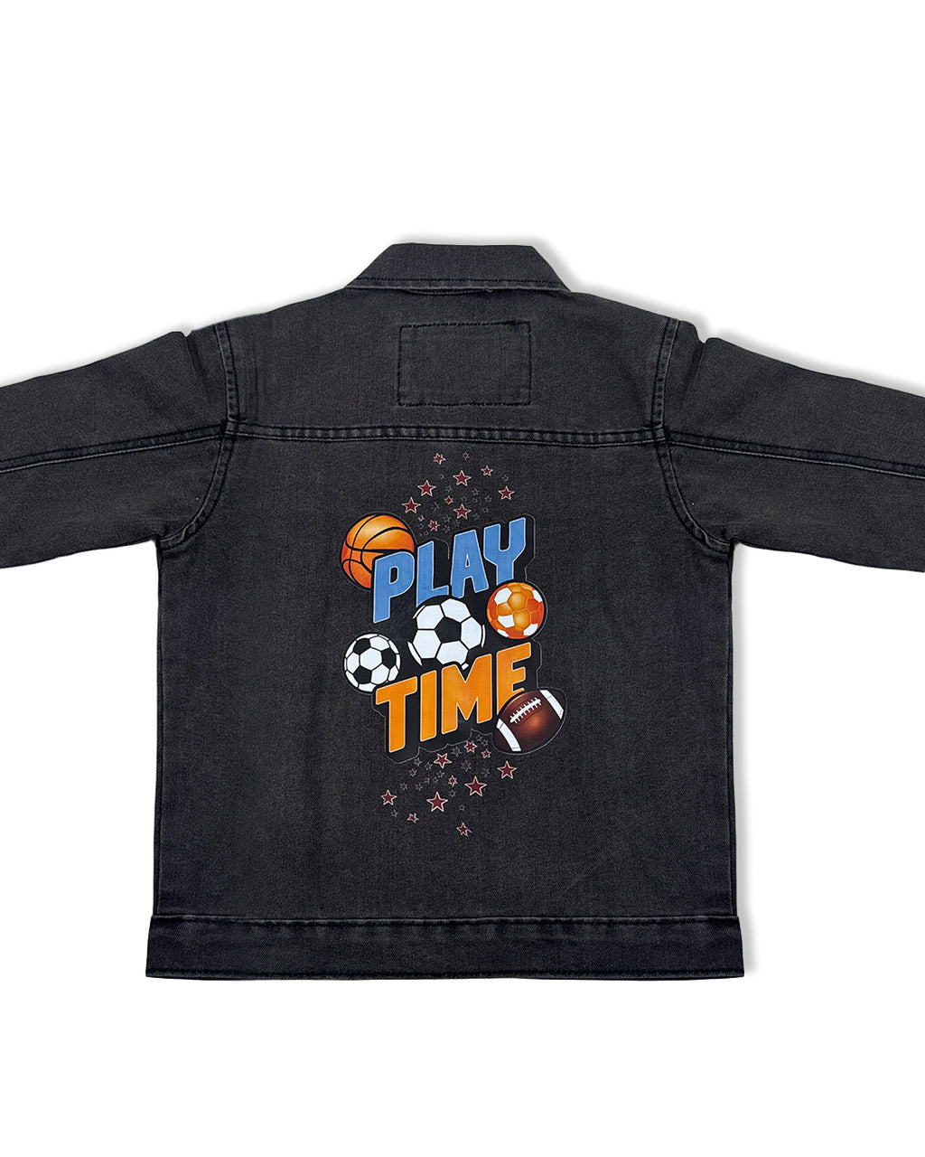 Boys Denim Jacket - Blue & Black