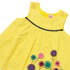 NewBorn Embroidered Co-ord Set – Yellow