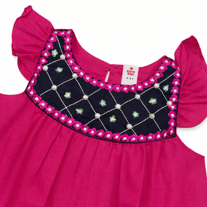 Girls Fancy Frock - PINK