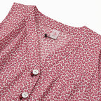 Girls Printed Co-ord Set - Red