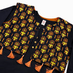 Girls Screen Printed Co-ord Set - Charcoal