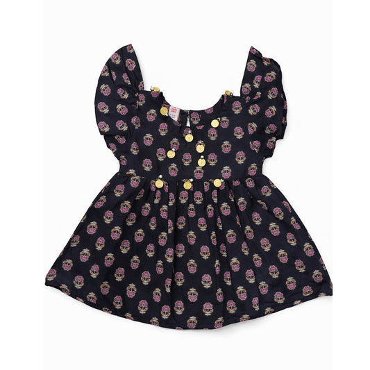 Newborn Frock - Black