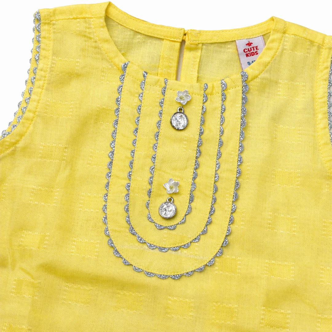 Girls Co-ord Set - Yellow