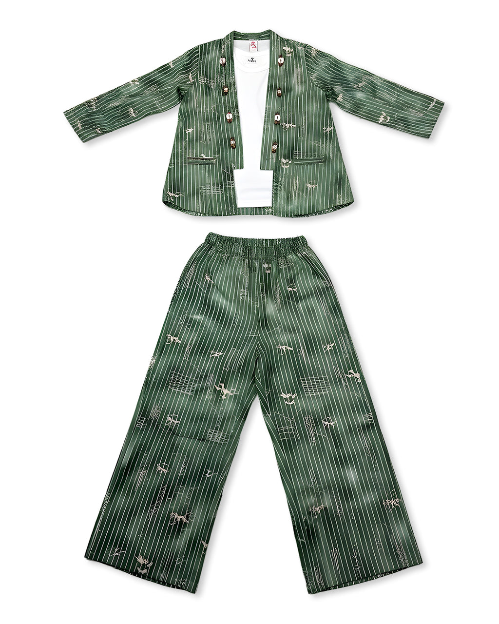 Girls co-ord Set in Green Color