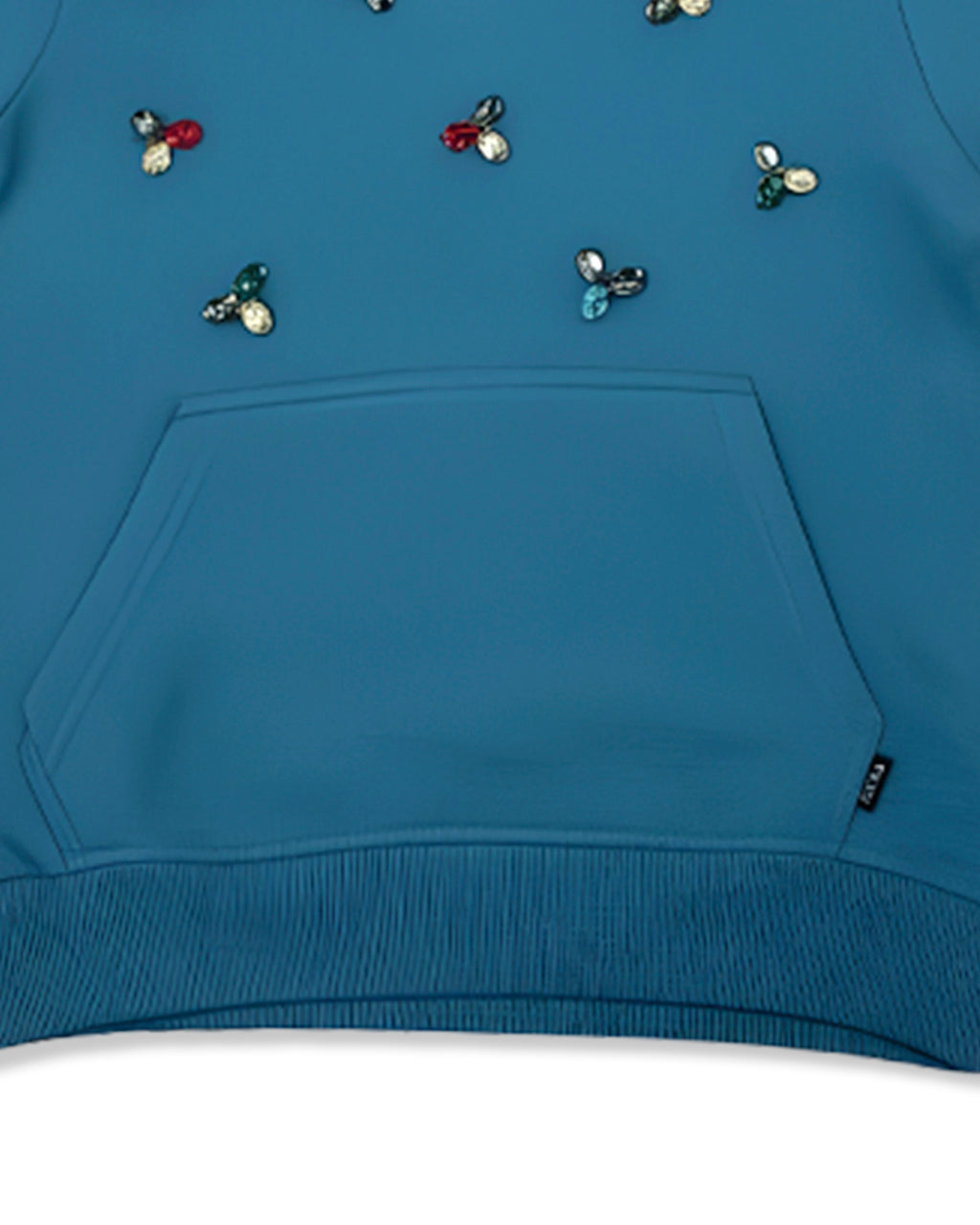 Girls Hoodie - Orange & Blue