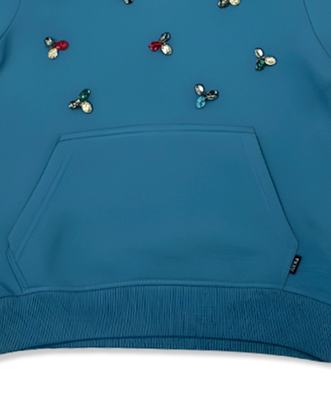 Girls Hoodie - Orange & Blue