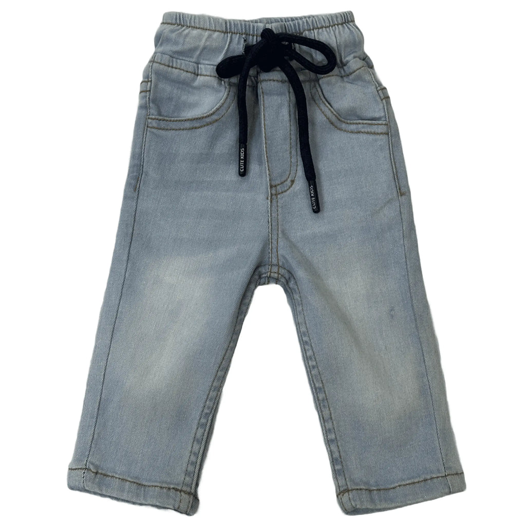 NewBorn Denim Pants - Light Wash - Cute Kids