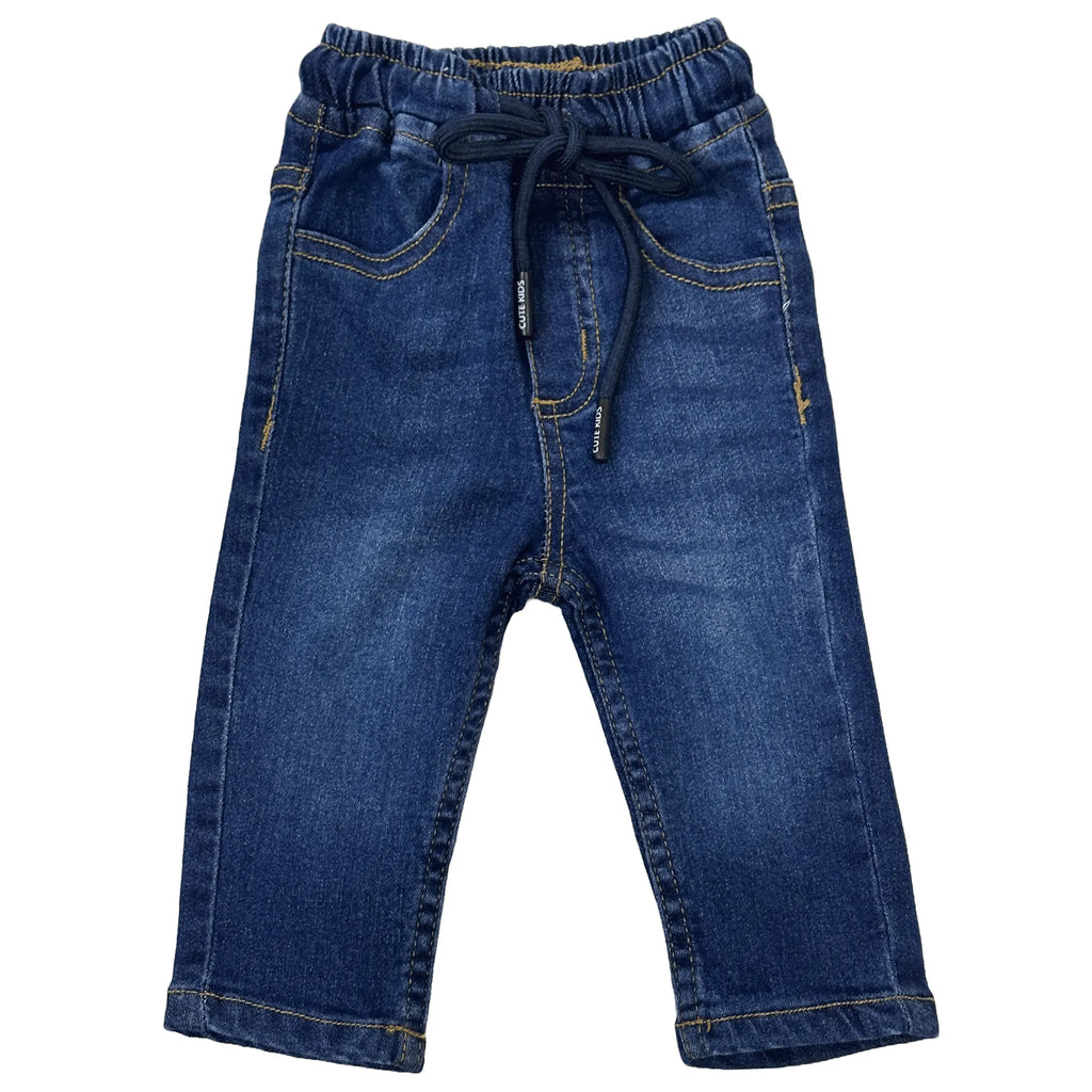 NewBorn Denim Pants - Mid Wash - Cute Kids