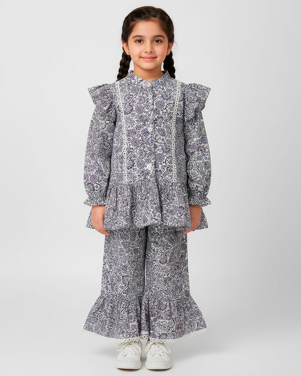 Girls Co-Ord Set - Off White